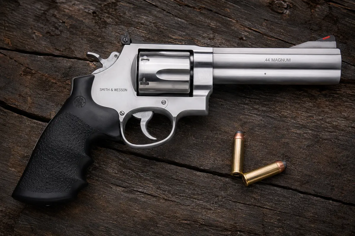 S&W Model 629 .44 Magnum — illustrative rendering